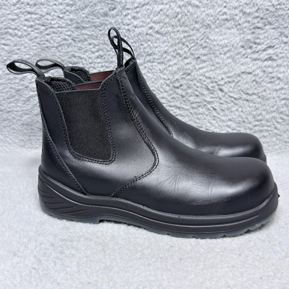 Thorogood Thoro-Flex Quick Release Mens Size 6 Work Chelsea Boots Black‎ Leather